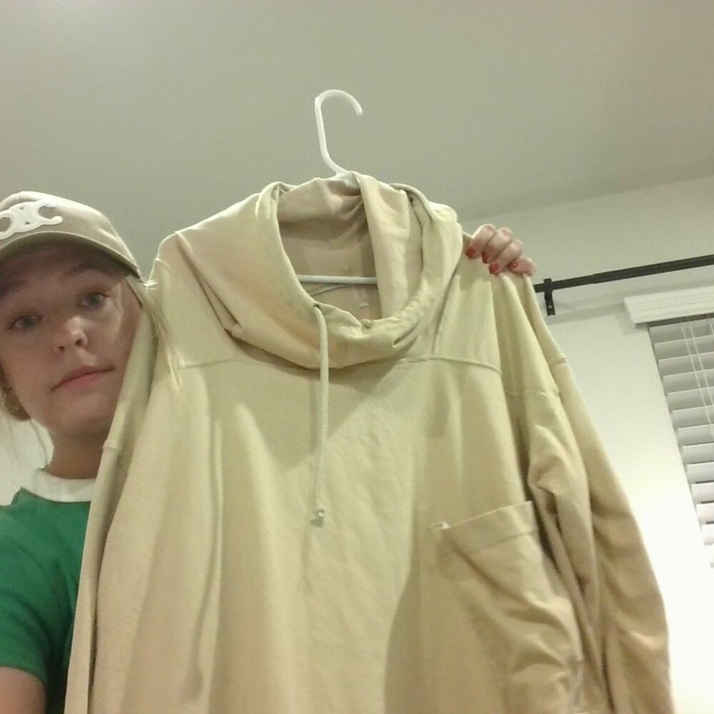 fp movement tan hoodie